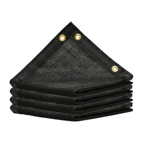 Amgo 8' x 4' shade cloth with edge grommets for simple installation.