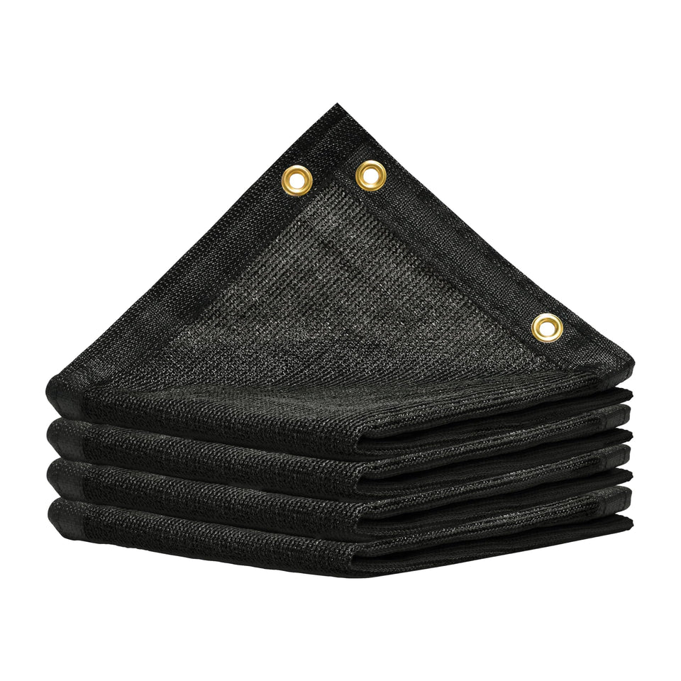 Amgo 8' x 4' shade cloth with edge grommets for simple installation.