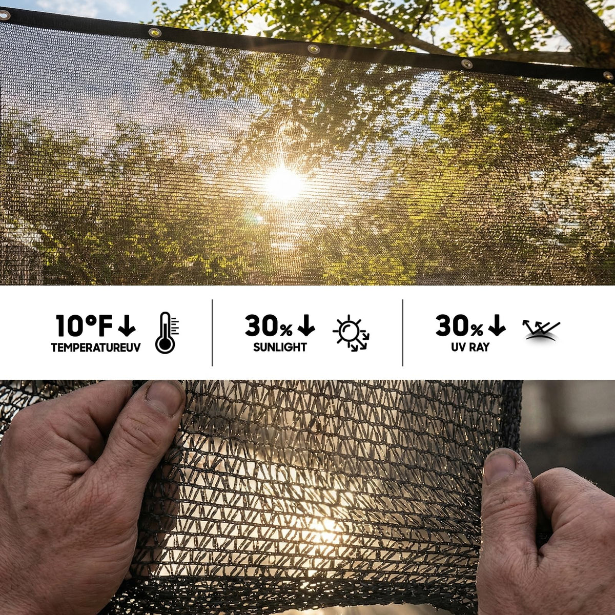 Amgo black shade netting made of HDPE ideal for garden shading and humidity control