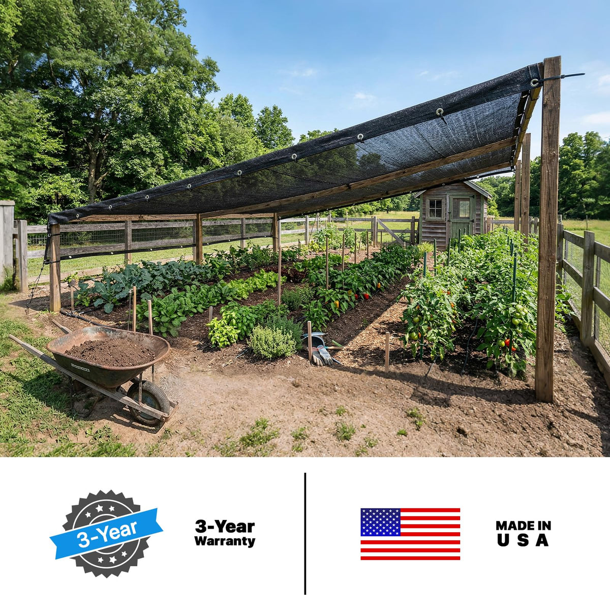 Amgo greenhouse shade cloth promotes more even temperature and air movement around plants