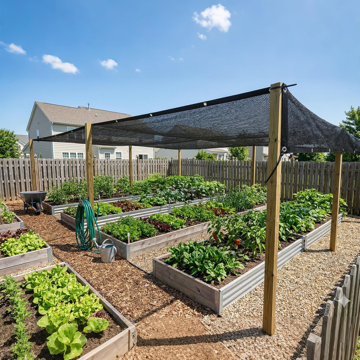 Amgo livestock shade netting protects animals while enabling airflow and comfort