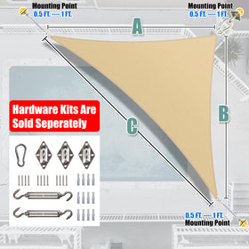Amgo breathable shade sail letting air flow through outdoor space