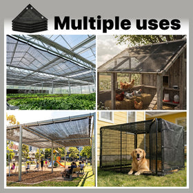 Amgo UV-protected shade fabric resists sun damage with reinforced edges for durability