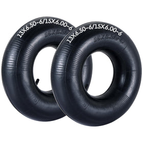 AMGSH 13x6.50-6 inner tube with TR13 valve for easy inflation during lawn mower maintenance.
