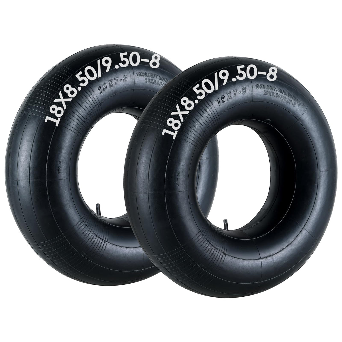 AMGSH two-pack inner tubes ready for 18x8-50-8 tire replacement
