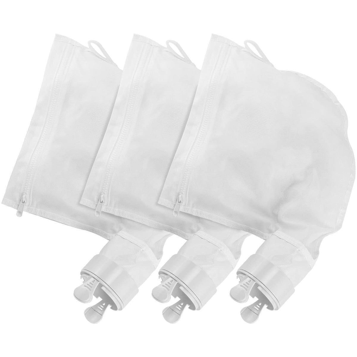 AMI PARTS 3-pack pool cleaner bags with zipper for Polaris improve debris collection.