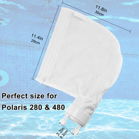 AMI PARTS bottom zipper allows easy debris removal.