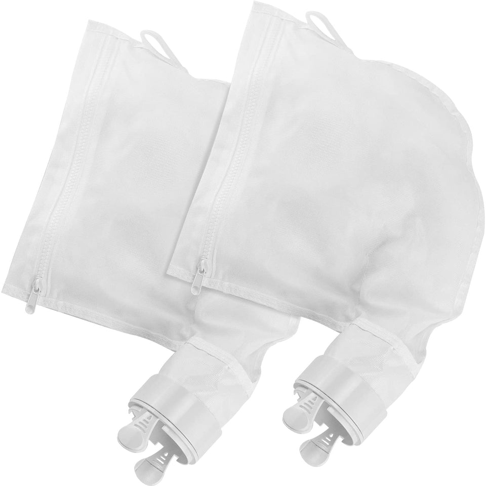 AMI PARTS zippered pool cleaner bag closeup, showcasing durable stitching for secure debris collection.
