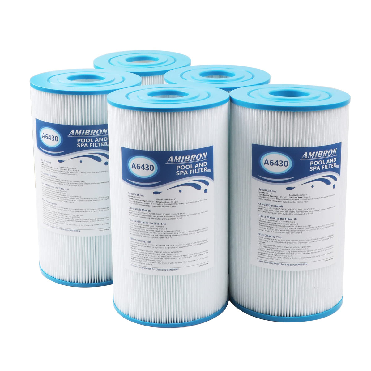 AmiBron 71825 spa filter packaging for quick replacement.