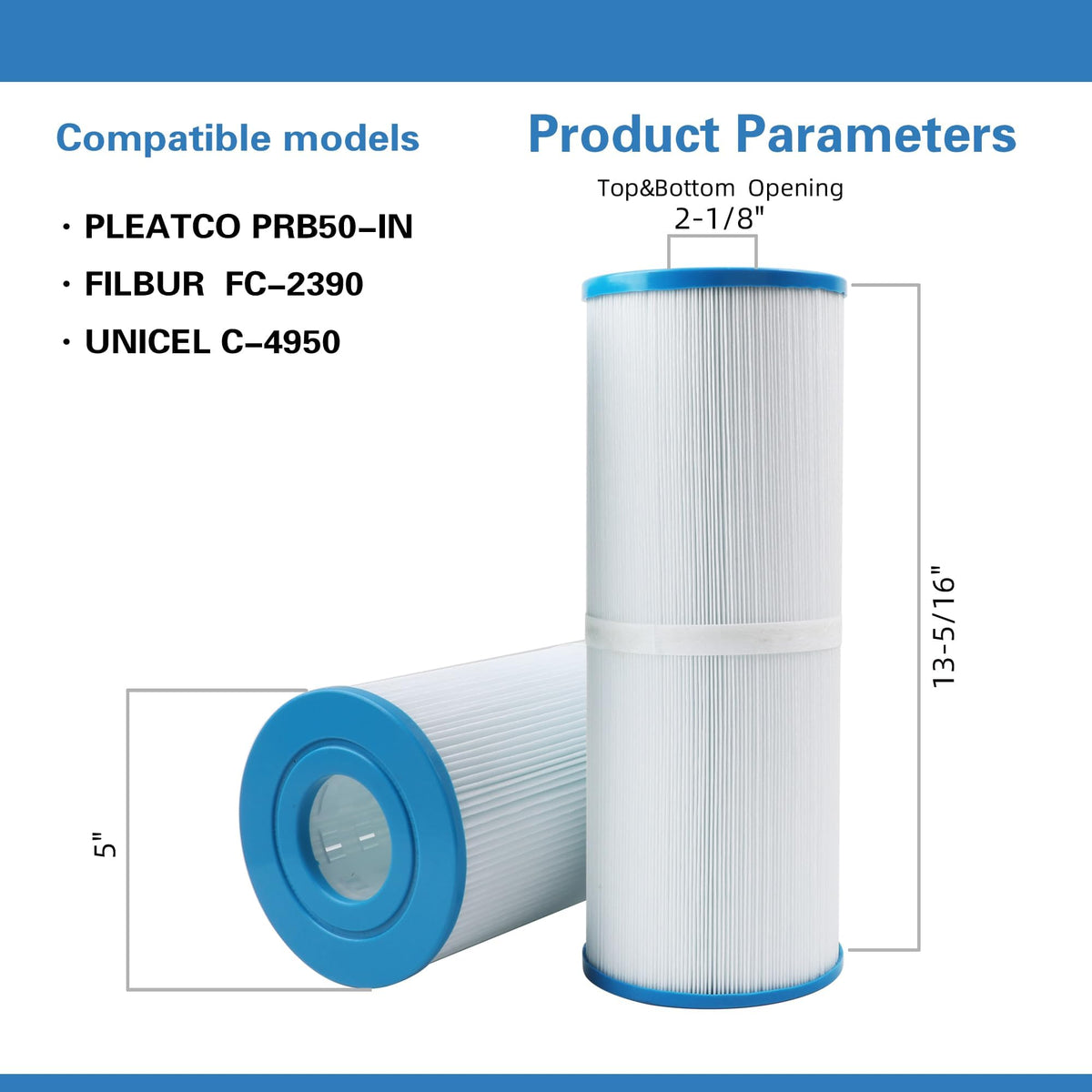 AmiBron C-4950 spa filter NSF certified materials ensure safe, clear water.