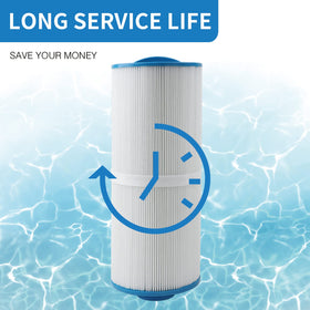 AmiBron long-service-life spa filter supports extended motor life with proper care.