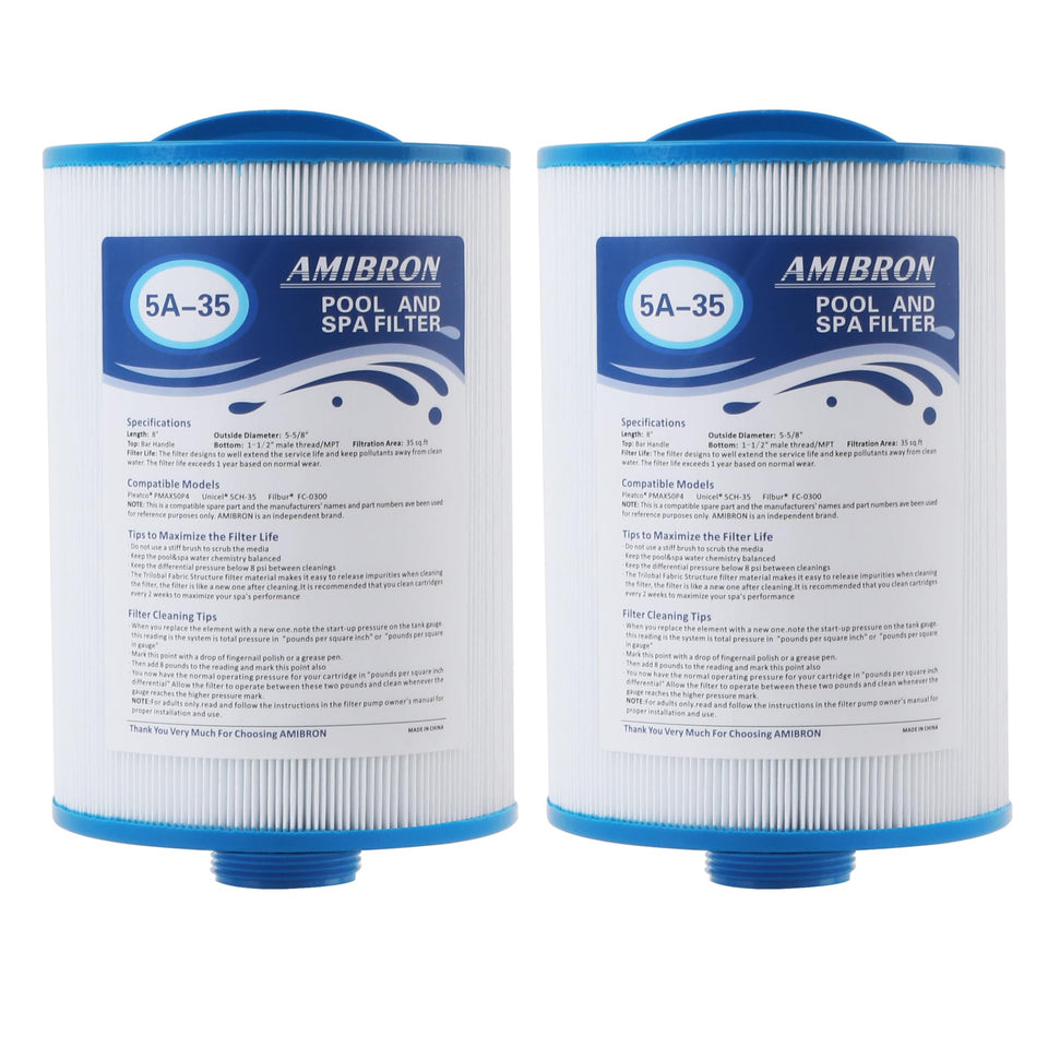 AmiBron PMAX50 spa filter front view for clearer water