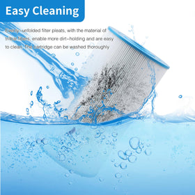 AmiBron PWK30 filter in-use image suggests clear water and smoother spa operation.