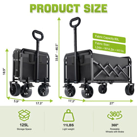Amkurozo wagon with open frame ready for quick setup