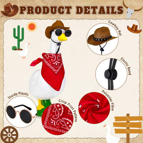 Amlisia goose sunglasses complete western look for outdoor display.
