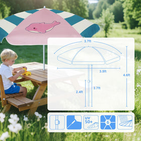 AMMSUN fits most kids tables for quick setup.