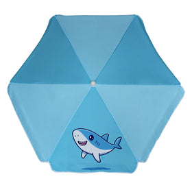 AMMSUN umbrella over a water table providing sun protection for children