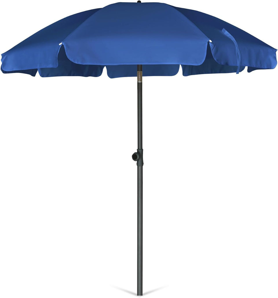 AMMSUN 6.5ft patio umbrella open shading a sunny balcony.