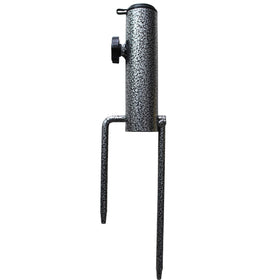 AMMSUN adjustable umbrella base solid steel anchor secured on grass.