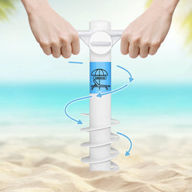 AMMSUN thumbscrew design makes anchoring easy on sand or grass