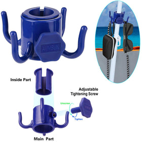 AMMSUN umbrella hook keeps towels and bags off the sand