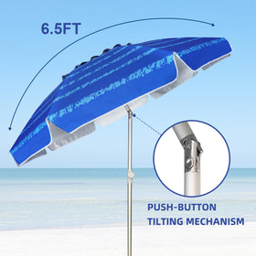 AMMSUN sand anchor and vented top boost wind stability.