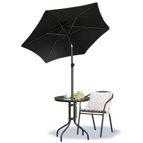 AMMSUN black fade-resistant canopy fabric for long-lasting outdoor use.