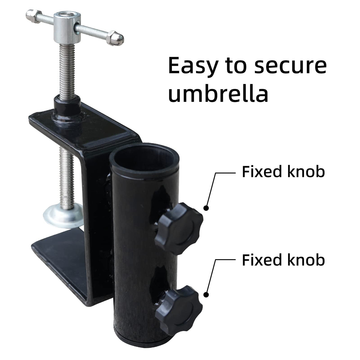 AMMSUN bleacher bench umbrella mount keeps sun protection within reach.