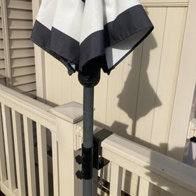 AMMSUN fence post rail umbrella clip offers flexible shading along fences.