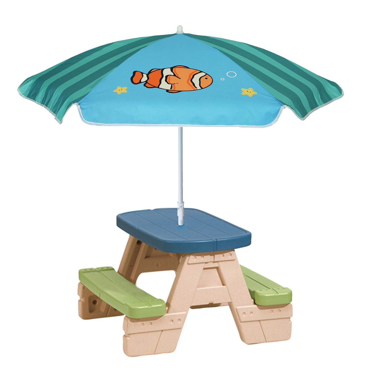AMMSUN 5ft canopy blocks sun for kids at beach and garden.