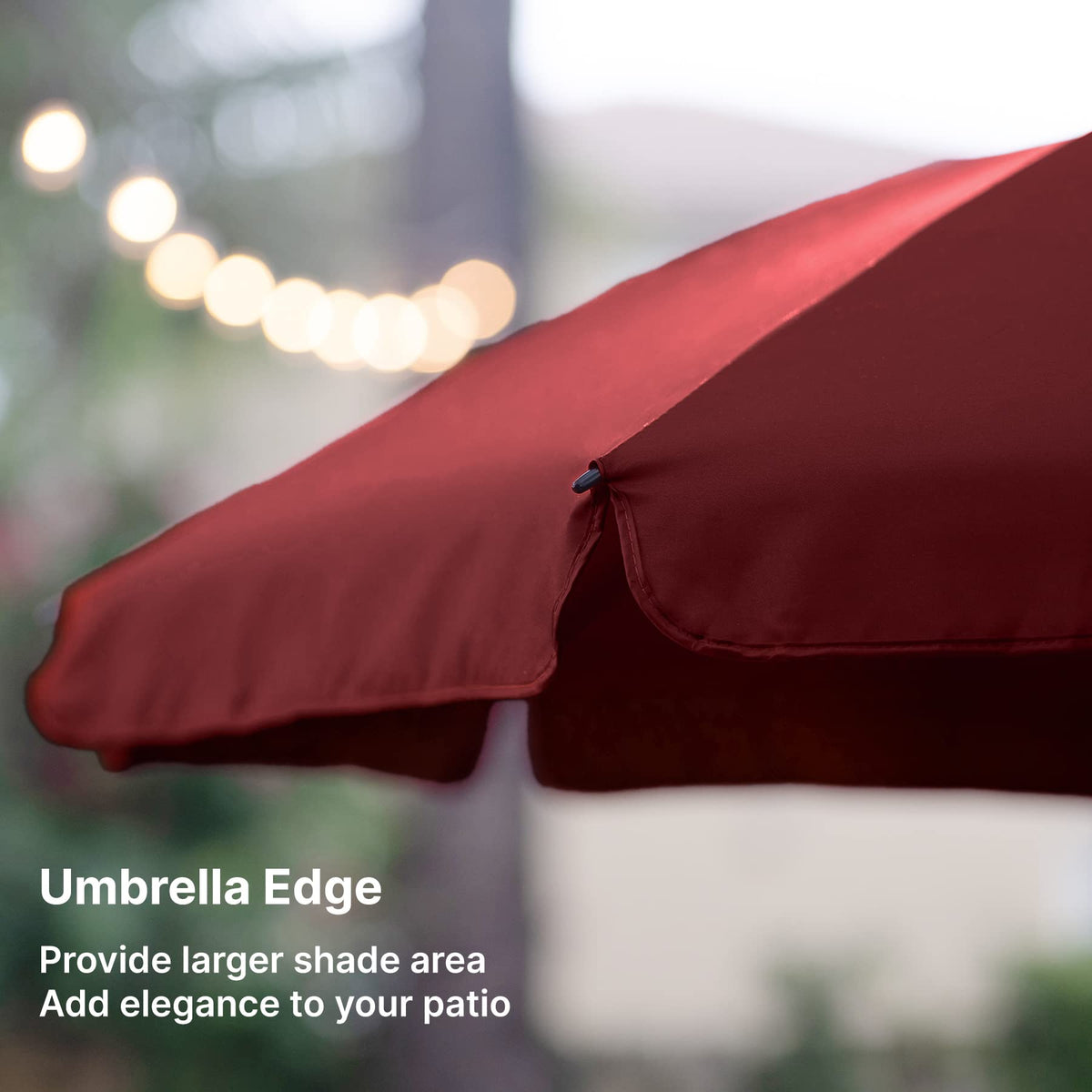 AMMSUN maroon color fabric adds classic outdoor style