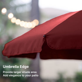 AMMSUN maroon color fabric adds classic outdoor style