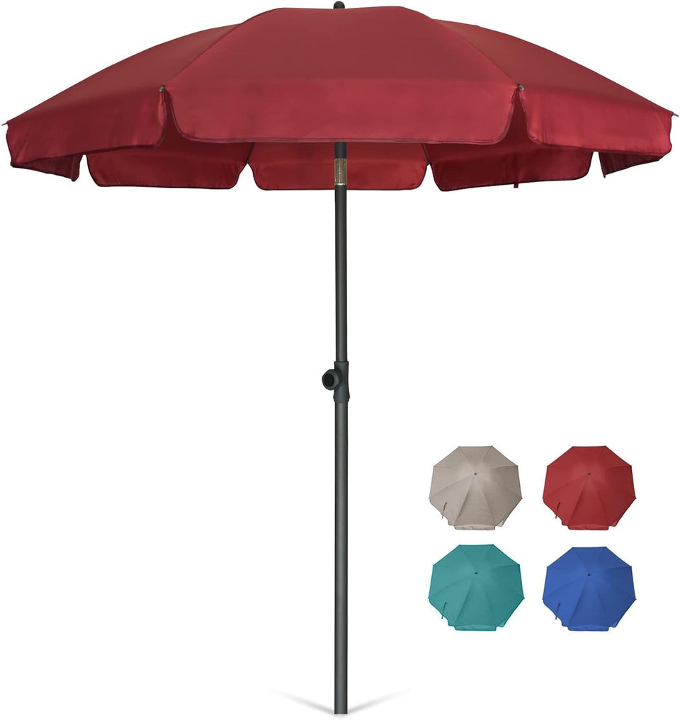 AMMSUN patio umbrella canopy provides shade for outdoor spaces