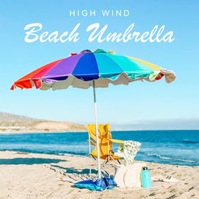 AMMSUN removable sand anchor secures the umbrella on sand for safe shade