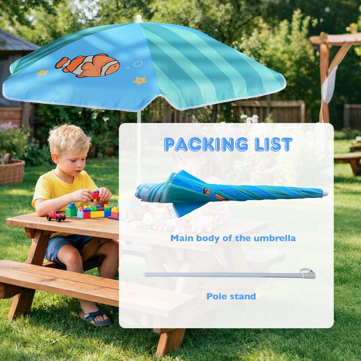 AMMSUN accessory for sand and water tables enhances outdoor play.