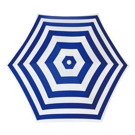 AMMSUN seaside umbrella with height-adjustable pole for versatile outdoor positioning.