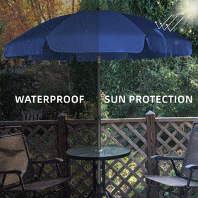 AMMSUN steel pole provides strong support for outdoor use.