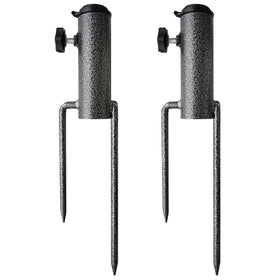 AMMSUN umbrella base ground anchoring secures shade on grass
