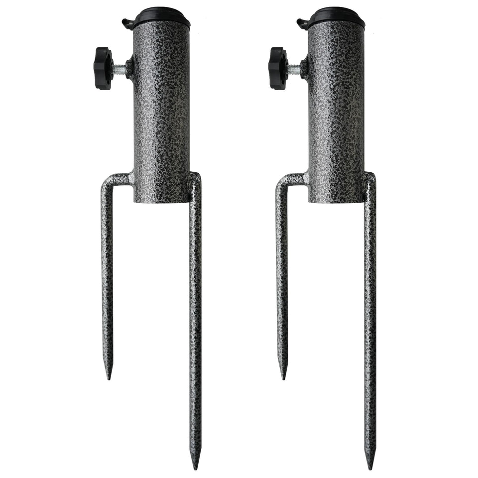AMMSUN umbrella base ground anchoring secures shade on grass