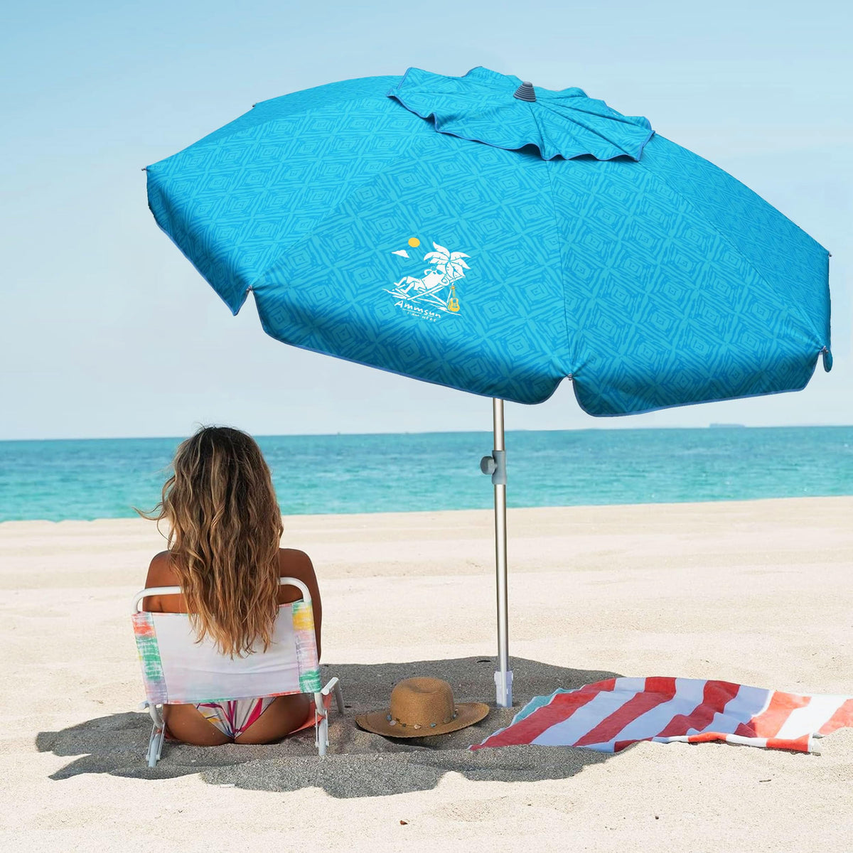 AMMSUN fabric with UV shield blocks harmful rays and stays waterproof.