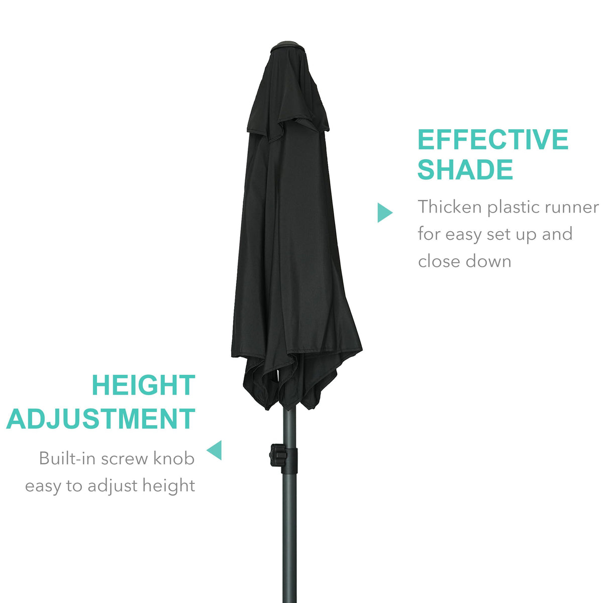 AMMSUN frame with six steel ribs offering strong support.