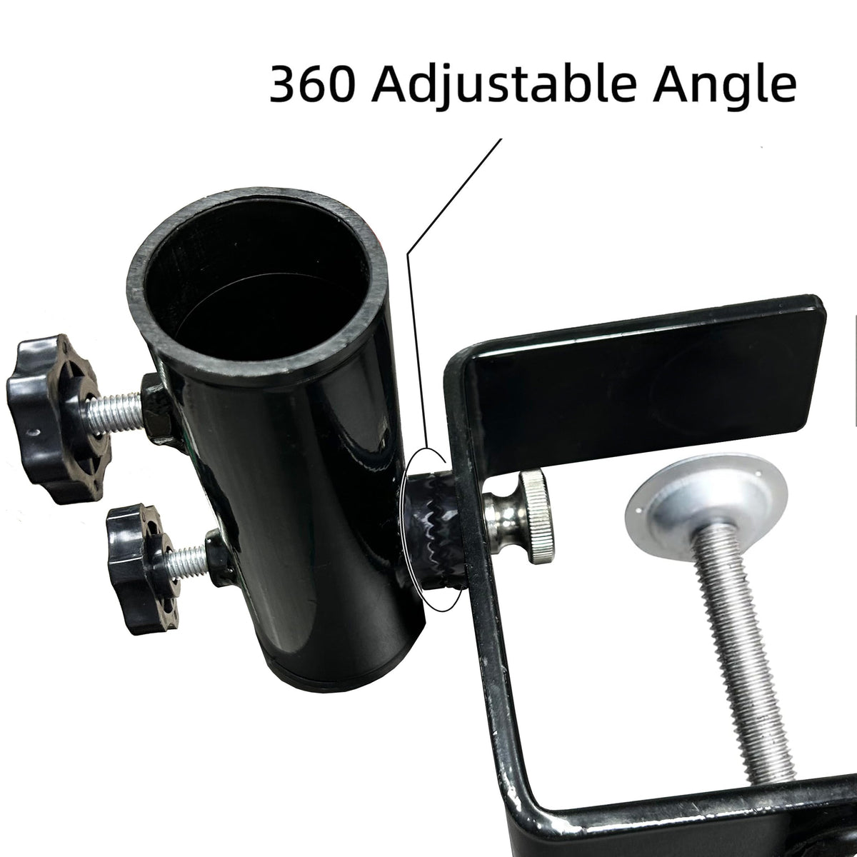 AMMSUN weatherproof umbrella clamp for outdoors withstands rain and wind.