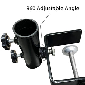 AMMSUN weatherproof umbrella clamp for outdoors withstands rain and wind.