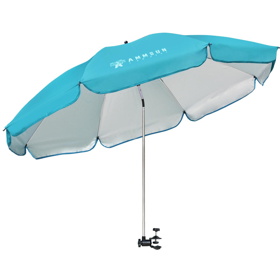 AMMSUN XL Chair Umbrella canopy-52-inch coverage provides broad sun protection for outdoor chairs.