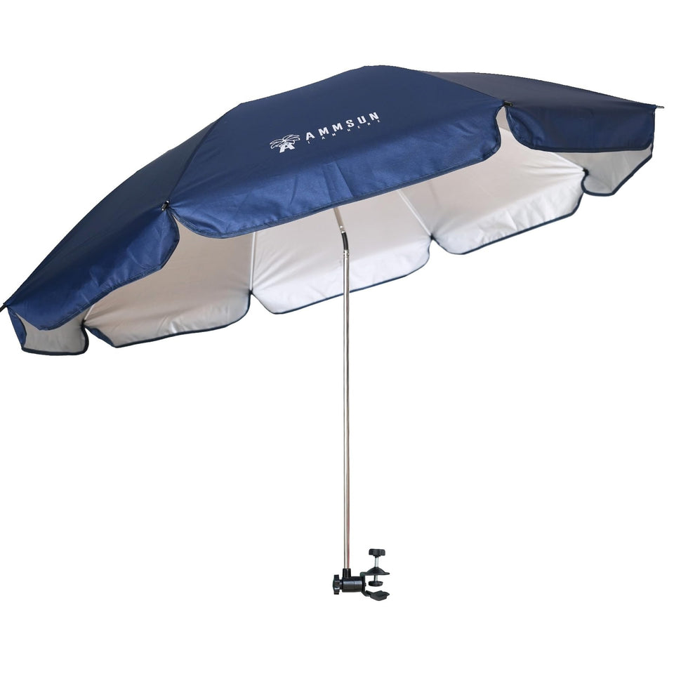 AMMSUN XL Chair Umbrella canopy 52in wide provides broad shade