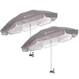 AMMSUN XL Chair Umbrella canopy provides broad shade for outdoor seating