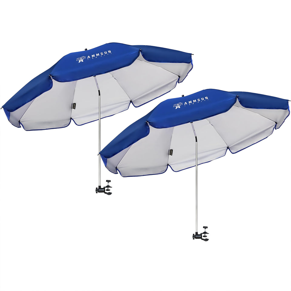 AMMSUN XL Chair Umbrella canopy for UPF50+ sun protection on outdoor seating