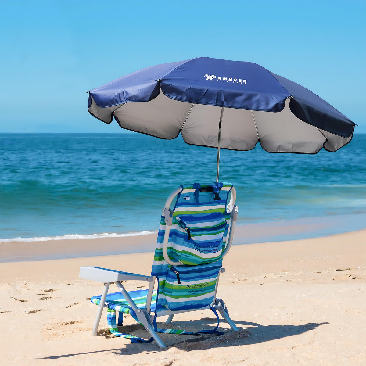 AMMSUN XL Chair Umbrella carry bag included for portable shade on the go