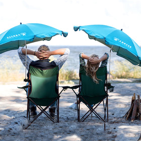 AMMSUN XL Chair Umbrella tilt and 360-degree swivel for flexible shade