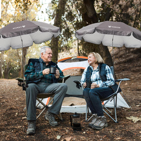 AMMSUN umbrella clamps to chairs, strollers, wheelchairs, and golf carts